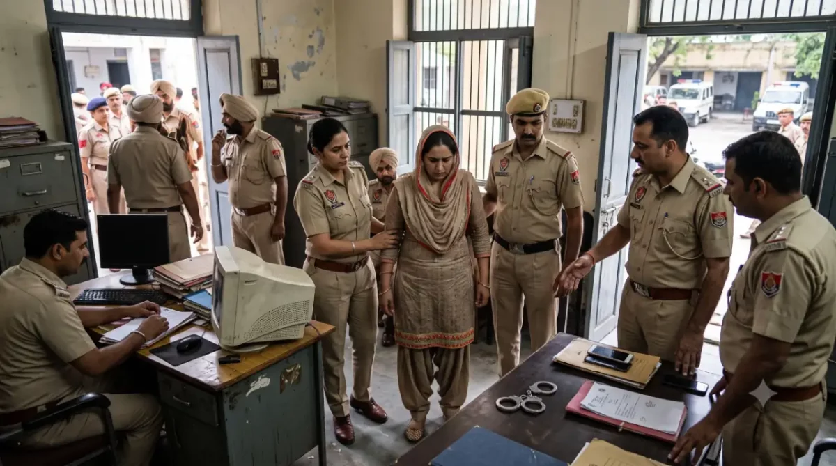 AI Image of Woman Being Arrested