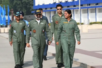 Air Chief Marshal AP Singh Takes NCC Cadet Jakkula Tejasvi Reddy on Flying Sortie