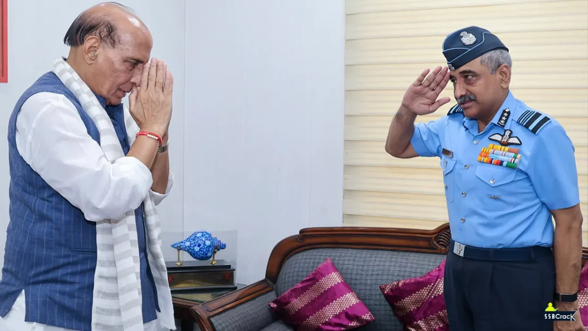 Air Marshal Ashutosh Dixit Calls on Defence Minister Rajnath Singh Ahead of Taking Over as IAF Chief