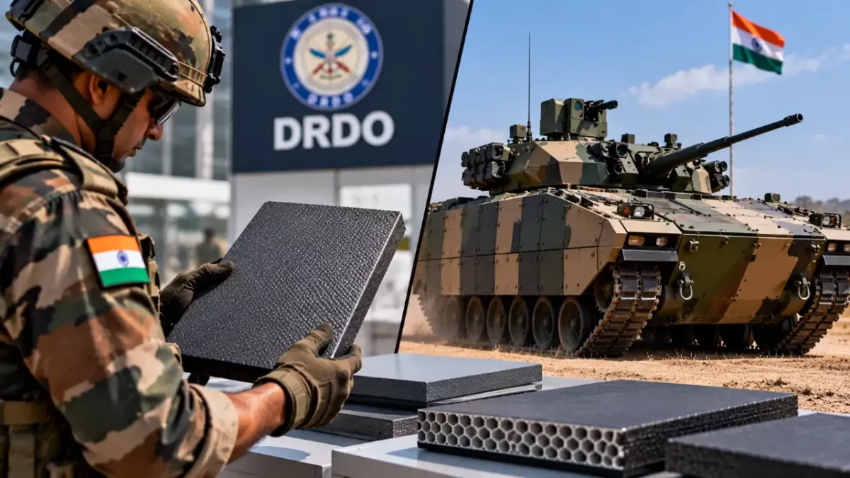DRDO Develops 20% Lighter Indigenous Armour Panels for Future Indian Army Combat Vehicles