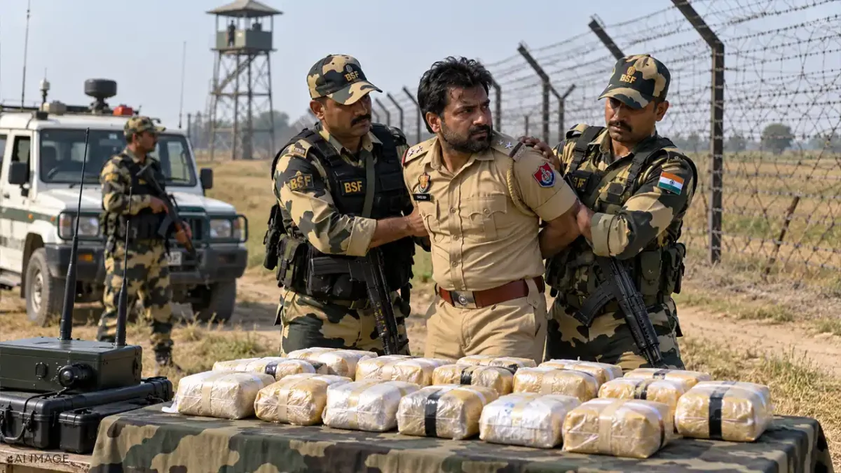 BSF Catches Punjab Police Constable With 15 Kg Heroin Near Pakistan Border