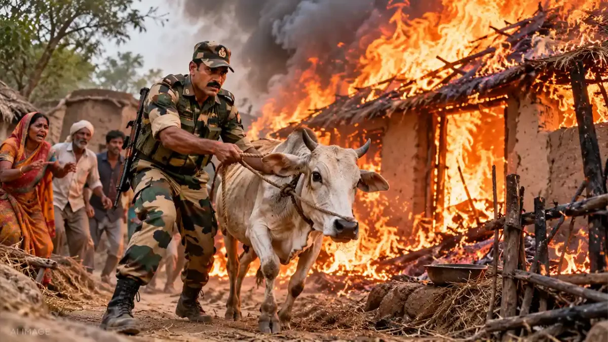 BSF Jawan Dies While Trying to Save Cow From Burning Hut