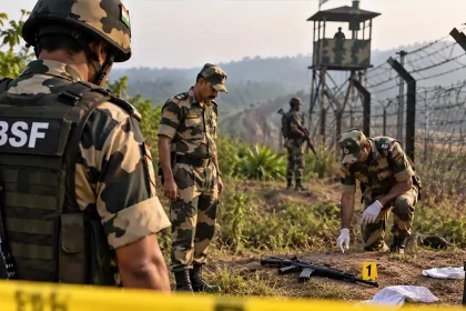 BSF Patrol at Border Incident Scene
