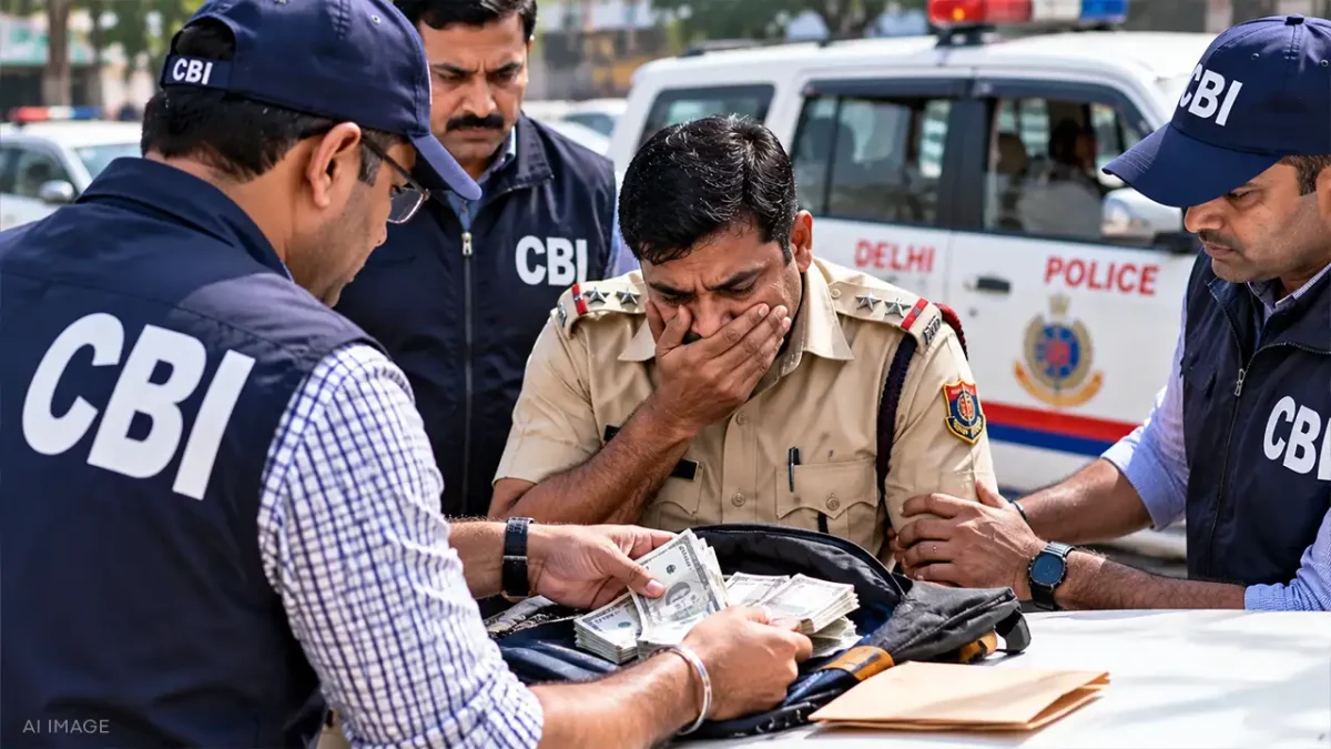 CBI Catches Delhi Police Sub-Inspector Red-Handed