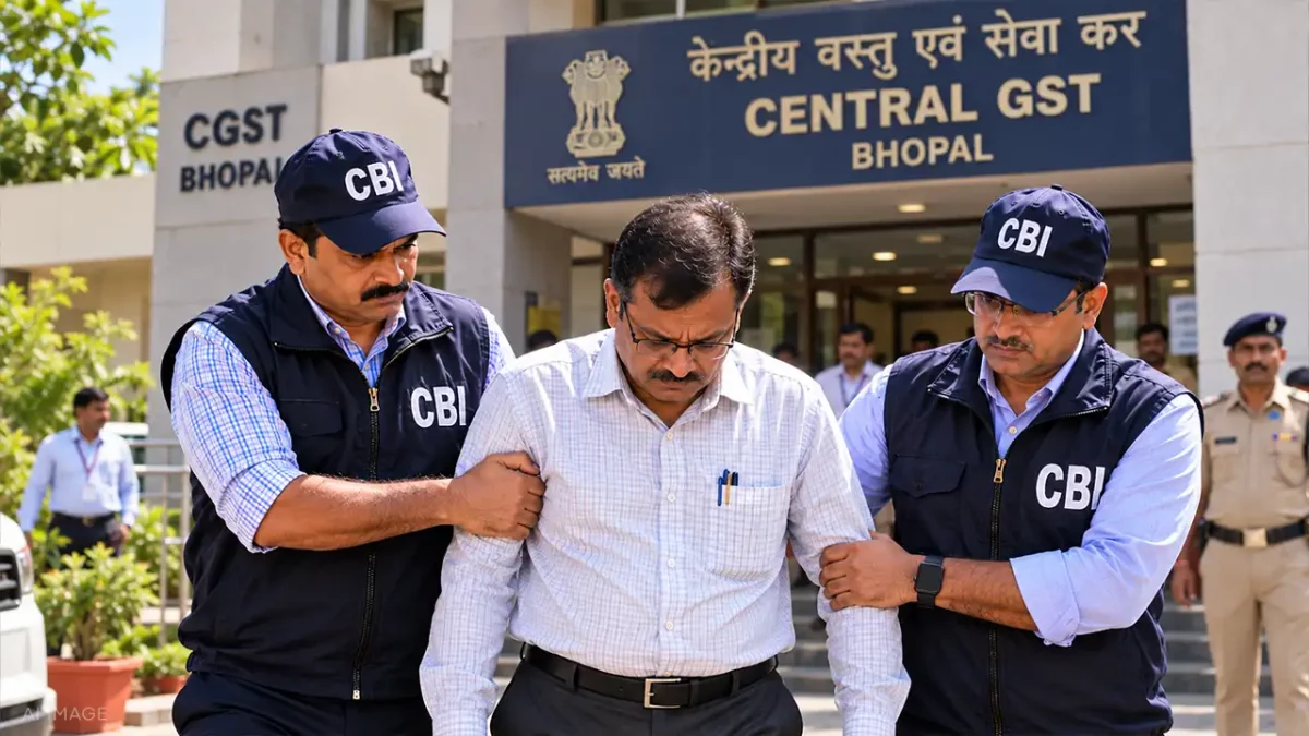 CBI Arrests CGST Superintendent in Bhopal for Demanding ₹2 Lakh Monthly Bribe