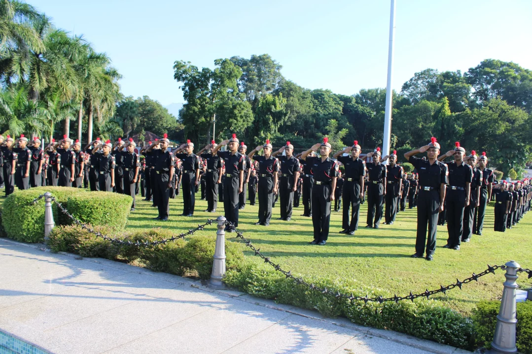 Cadets Saluting