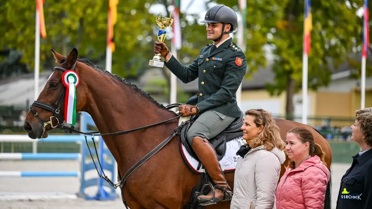 Captain Ahaan Kumar Secures Bronze at International Equestrian Event in Hungary