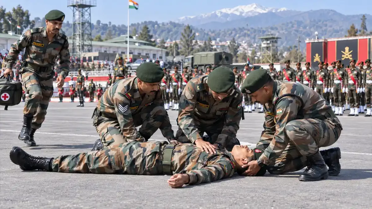 Emergency Aid During Military Parade