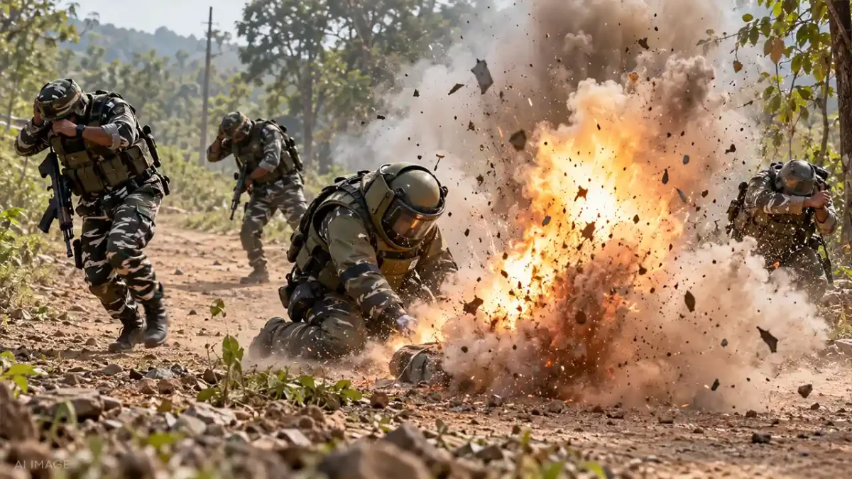 4 CRPF Personnel Injured in Accidental Explosion While Disposing of Explosives in Chhattisgarh’s Sukma