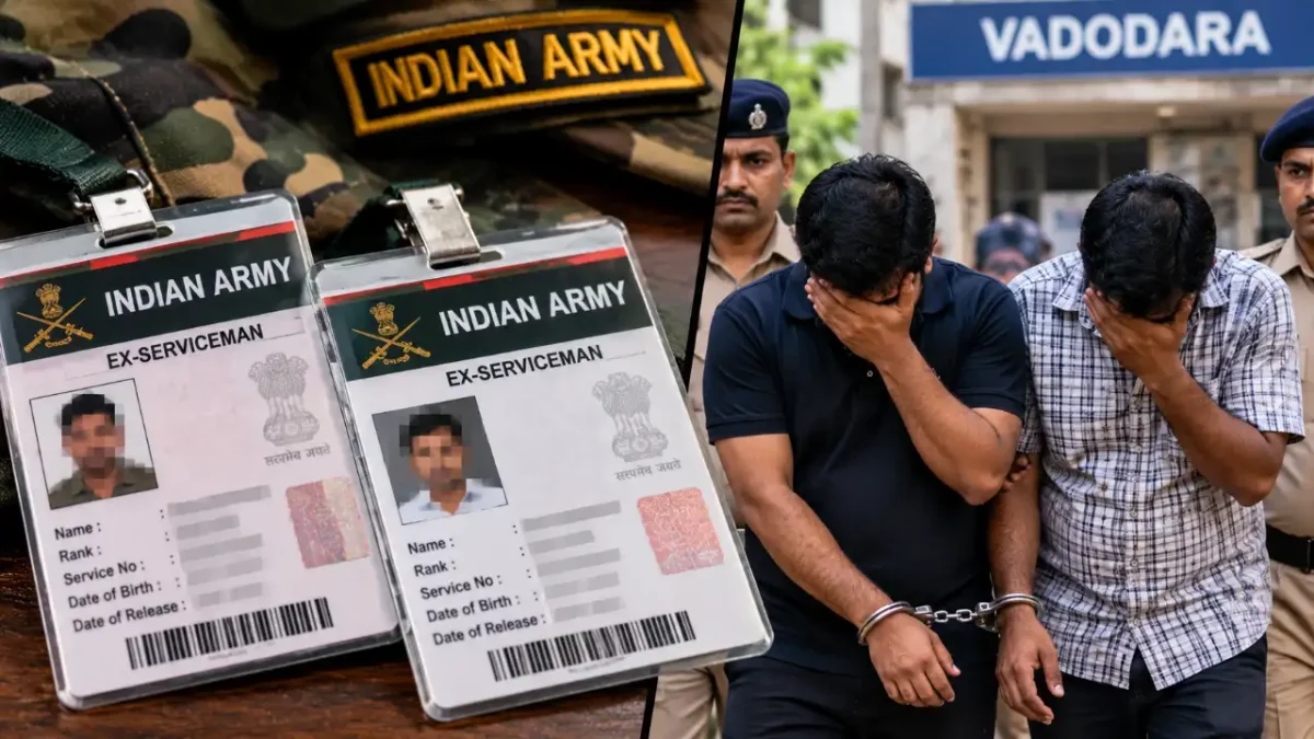 Two Men Arrested for Using Fake Indian Army Ex-Servicemen ID Cards to Secure Security Jobs