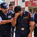 Firefighter Escorted Outside Udhampur Station