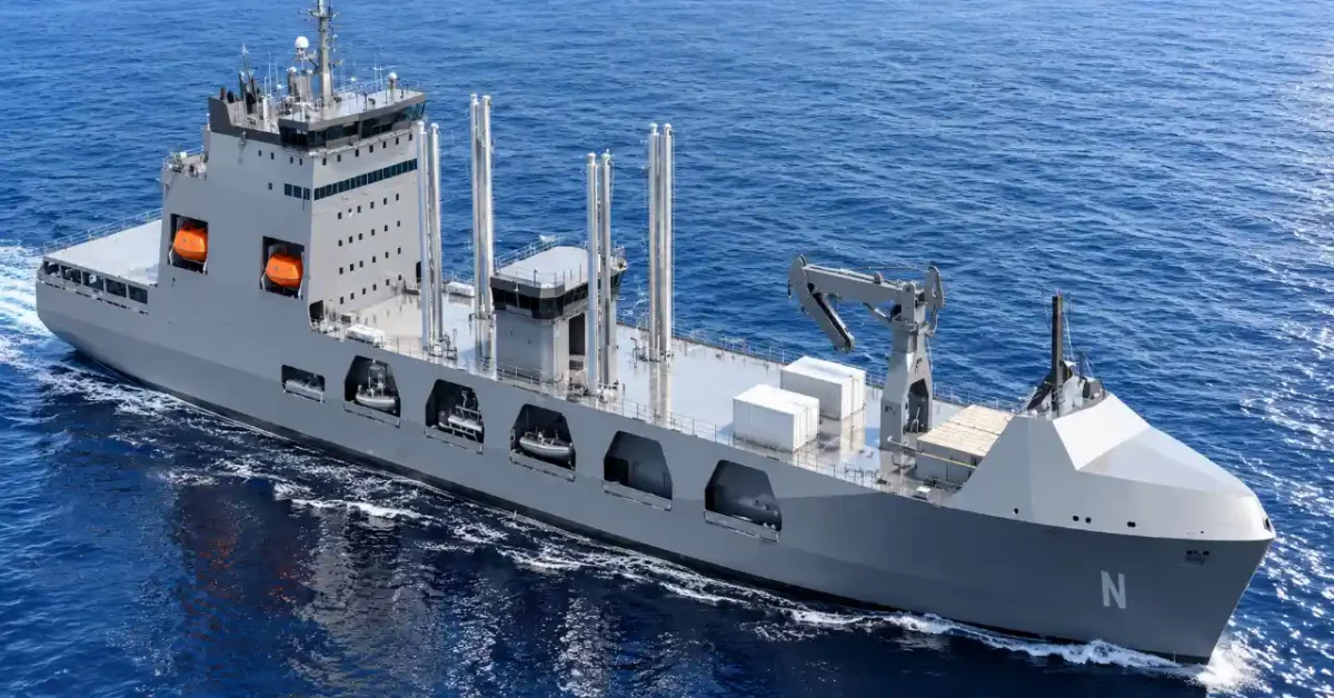 Indian Navy’s First 43,500-Tonne Fleet Support Ship Set for Launch at Visakhapatnam