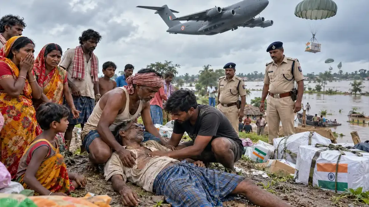 Flood Relief Airdrop Rescue