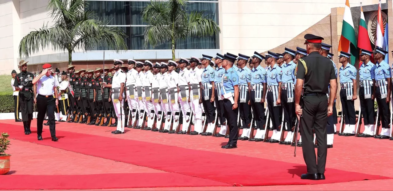 General Breuer at Guard of Honour