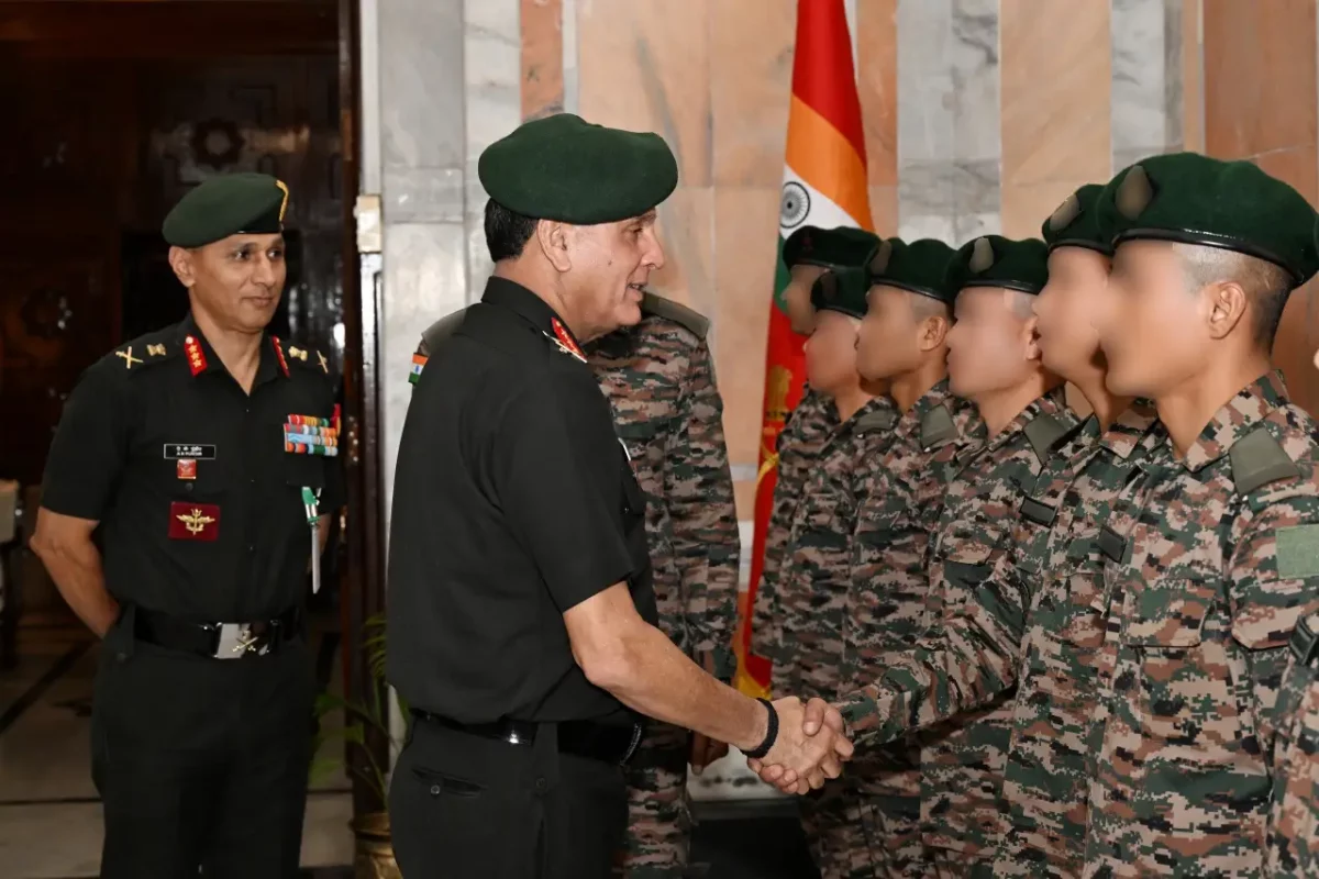General Dhiraj Seth Felicitates Assam Regiment Team for Winning Gold at Cambrian Patrol 2026