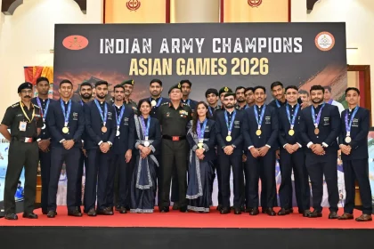 General Dhiraj Seth Felicitates Indian Army Medal Winners of Asian Games 2026