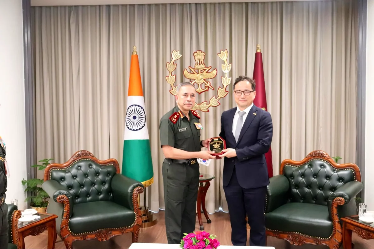 General Subramani with Mr Kim II Dong