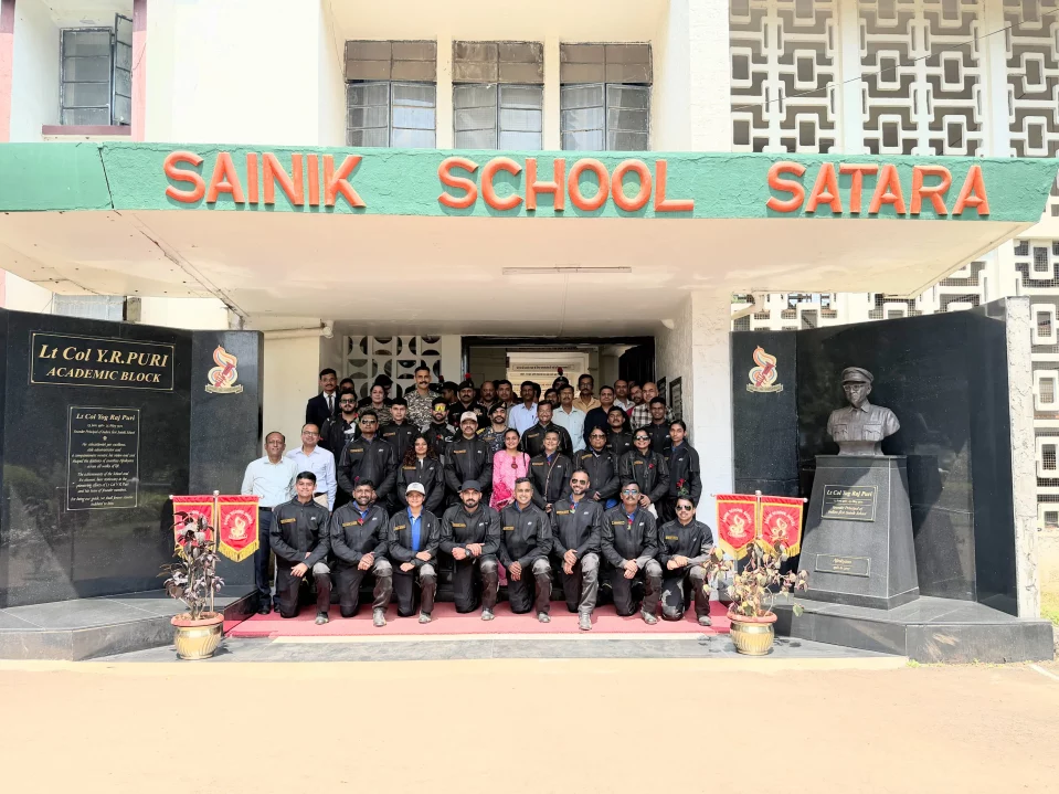 Group Photo at Sainik School Satara