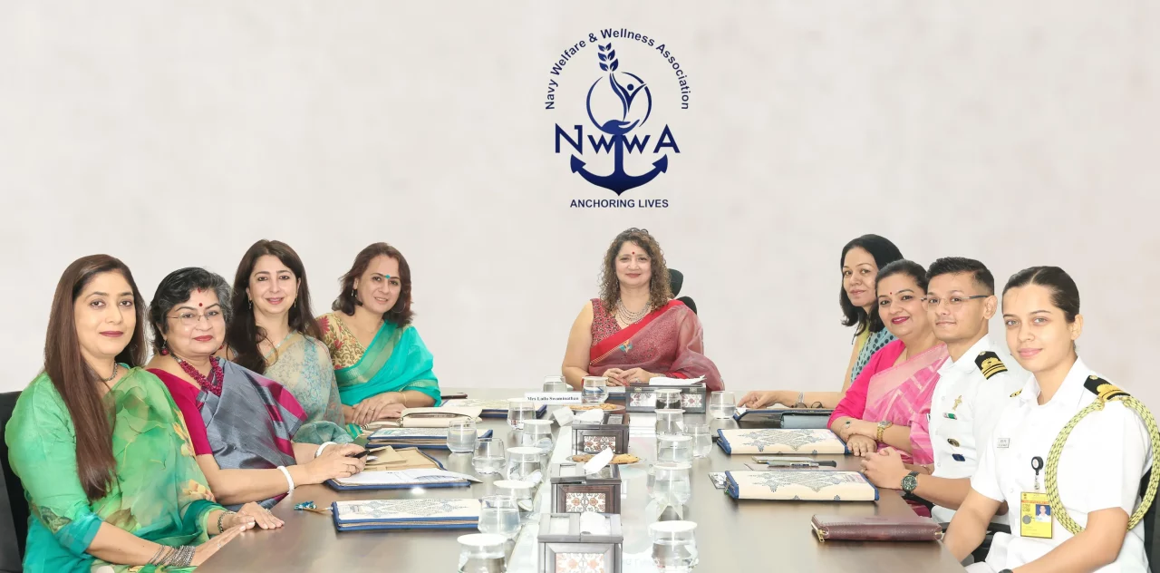 Group Photo of Wives and Officers