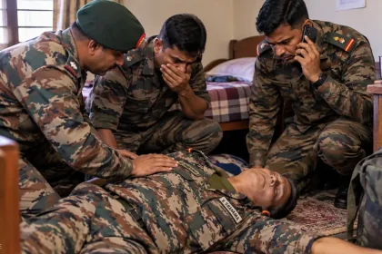 Indian Soldiers Respond to Emergency