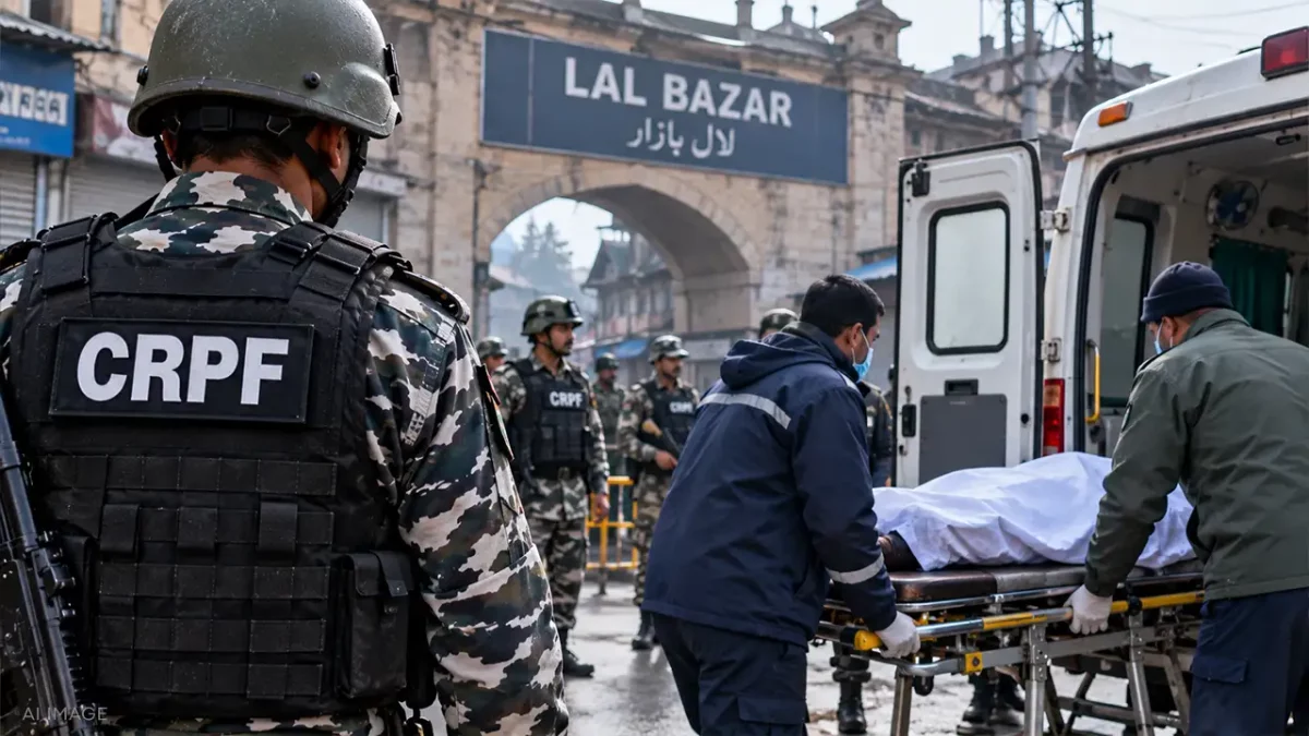 CRPF Personnel Dies After Collapsing in Srinagar’s Lal Bazar