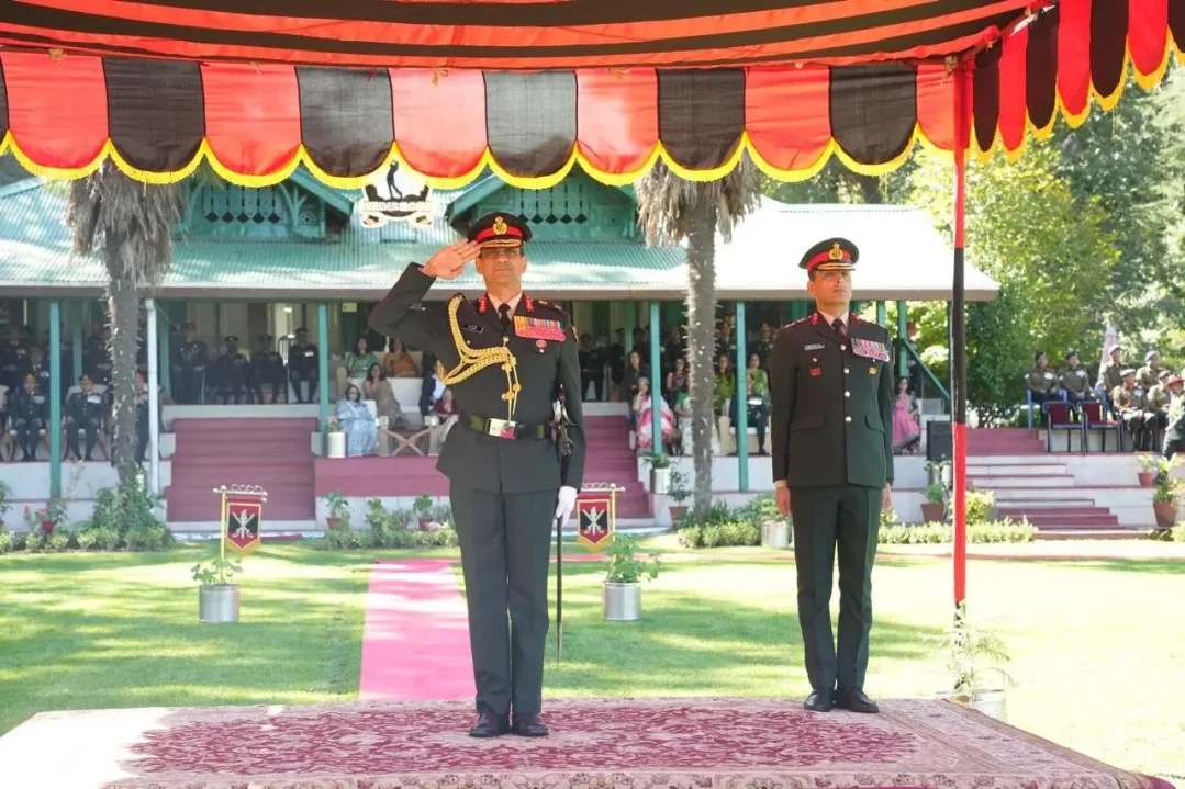 Lieutenant General Shrinjay Pratap Singh Saluting