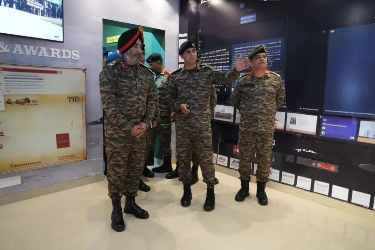 Lt Gen IS Panjrath Reviewing