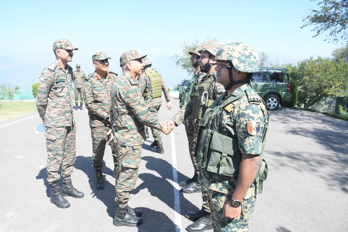 Lt Gen Mohit Seth Shaking Hands