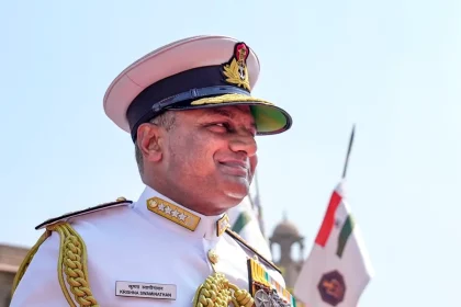 Navy Chief Admiral Krishna Swaminathan