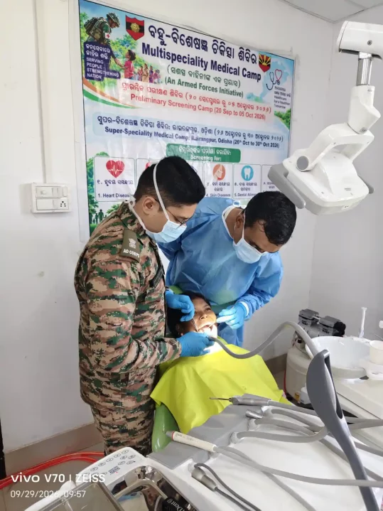 Officer Checking Teeth