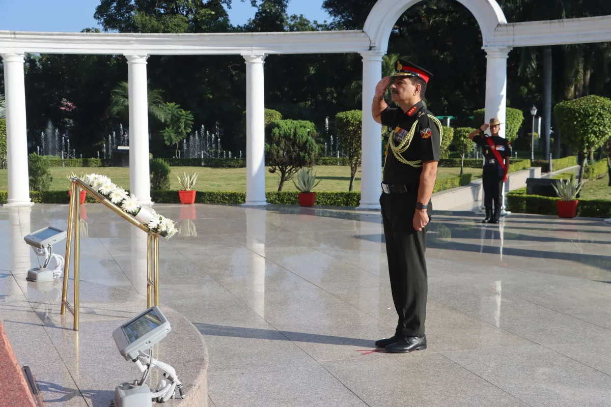 Officer Saluting