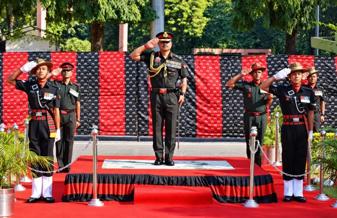 Officers Saluting