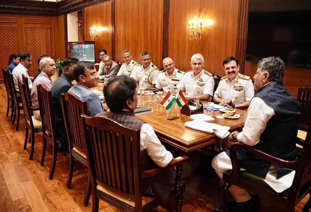 Officers with Officials