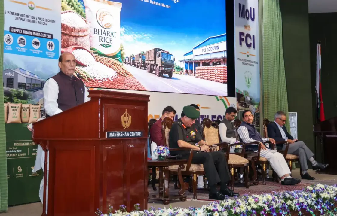 Rajnath Singh and Other Officers