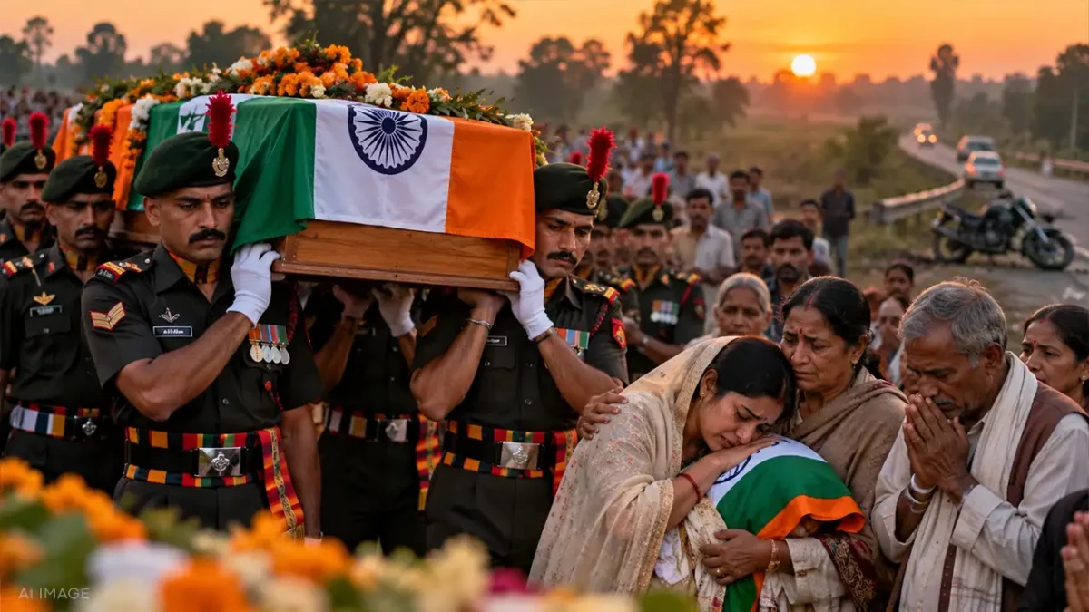 Solemn Farewell at Sunset