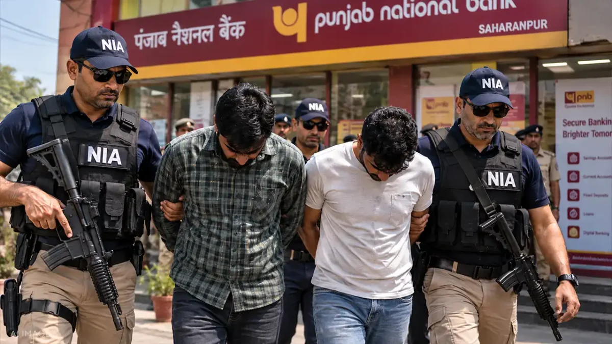 NIA Arrests 2 Key Accused in ₹17.29 Crore Fake Currency Case at PNB Saharanpur